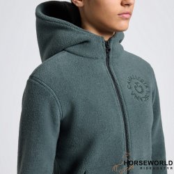 CT Fleece w/Orbit Embroidery Logo Zip - Jungle Green