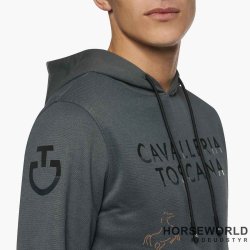 CT Bonded Piqu Herre Hoodie - Dark Grey