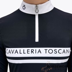 CT Flocked Stripe L/S Jersey Stvnebluse Junior - Navy