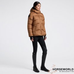 CT Hooded Down Padded Nylon Parka - Camel