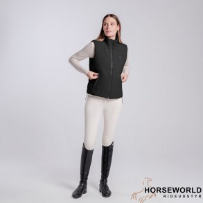 CT Fleece + Nylon Zip up Vest - Sort
