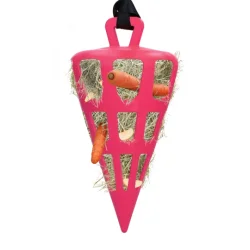 Hay Slowfeeder Fun &amp; Flex Gulerod 22 cm - Pink