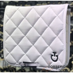 CT Diamond Quilted Jersey Dressur Underlag - Hvid