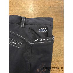 Equiline Pantalone Brne Ridebukser Full Grip - Navy
