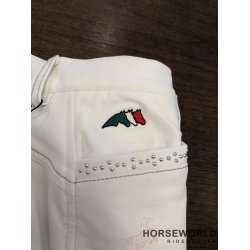 Equiline Pantalone Brne Ridebukser Full Grip - Hvid