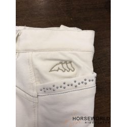 Equiline Pantalone Brne Ridebukser Full Grip - Hvid