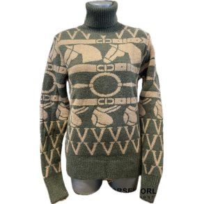 Vestrum Ansan Turtle Neck Strik - V. Oliva Scuro/Sabbia 