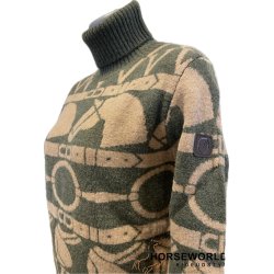 Vestrum Ansan Turtle Neck Strik - V. Oliva Scuro/Sabbia 