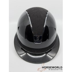 Samshield 2.0 Miss Shield Ridehjelm Glossy Crystal Comet Light - Sort/Jet Black/Chrome
