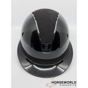 Samshield 2.0 Miss Shield Ridehjelm Glossy Crystal Comet Light - Sort/Jet Black/Chrome