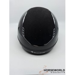 Samshield 2.0 Miss Shield Ridehjelm Glossy Crystal Comet Light - Sort/Jet Black/Chrome