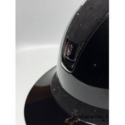 Samshield 2.0 Miss Shield Ridehjelm Glossy Crystal Comet Light - Sort/Jet Black/Chrome