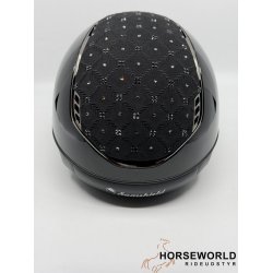 Samshield 2.0 Miss Shield Ridehjelm Glossy Royal Flower - Sort/Black Chrome