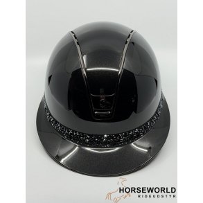 Samshield 2.0 Miss Shield Ridehjelm Glossy Glacier - Sort/ Black Crome 