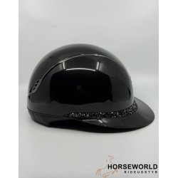 Samshield 2.0 Miss Shield Ridehjelm Glossy Glacier - Sort/ Black Crome 