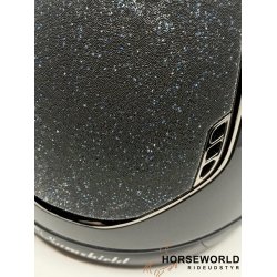 Samshield 2.0 Miss Shield Ridehjelm Glossy Crystal Fabric - Sort/Summer Nights/Black Chrome