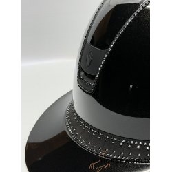 Samshield 2.0 Miss Shield Ridehjelm Glossy Tiara - Black/Matt Black