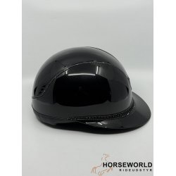 Samshield 2.0 Miss Shield Ridehjelm Glossy Tiara - Black/Matt Black