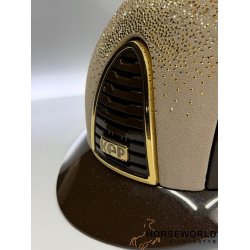 Kep Italia Cromo 2.0 Ridehjelm Standard Visor Diamond Brun - Brun/Light Beige Gold