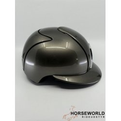 Kep Italia Cromo 2 Ridehjelm Polo Visor, Metal Green Olive, Swarowski Frame - Green Olive/S�lv