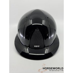 Kep Italia Smart Nova Metal Polish Black Star, Polo Visor, Beige Strap - Sort/Beige