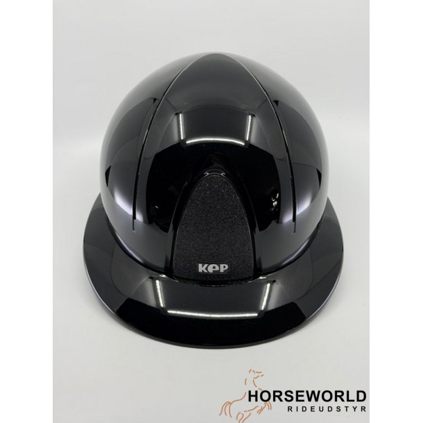 Kep Italia Smart Nova Metal Polish Black Star, Polo Visor, Beige Strap - Sort/Beige