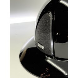 Kep Italia Smart Nova Metal Polish Black Star, Polo Visor, Beige Strap - Sort/Beige