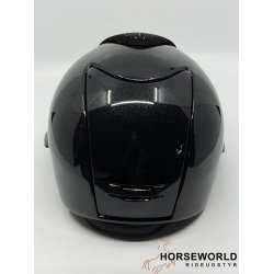 Kep Italia Cromo 2.0 Ridehjelm Polo Visor Diamond Crystal Suede - Black/Mirror Silver/Dannebrog Logo