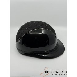 Samshield 2.0 Miss Shield Ridehjelm Glossy Cherry Blossom - Sort/Black Chrom