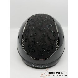 Samshield 2.0 Miss Shield Ridehjelm Glossy Cherry Blossom - Sort/Black Chrom