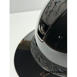 Samshield 2.0 Miss Shield Ridehjelm Glossy Cherry Blossom - Sort/Black Chrom