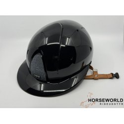 Kep Italia Smart Nova Metal Polish Black, Silver Star, Polo Visor, Beige Strap - Sort/Beige