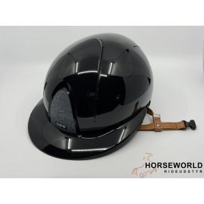 Kep Italia Smart Nova Metal Polish Black, Silver Star, Polo Visor, Beige Strap - Sort/Beige