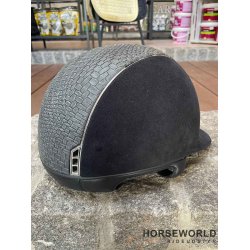 Samshield Ridehjelm Alcantara Braid Leather - Bl/5 Crystal Swarovski Chrome