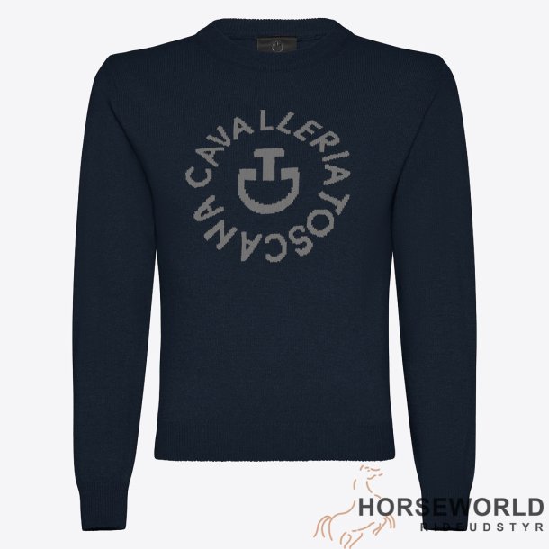 CT Orbit Cashmere Crew Neck Junior - Navy