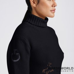 CT Lambswool Oversized Turtleneck Sweater - Navy