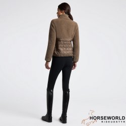 CT Teddy Bear Fleece+Nylon Zip Up Jakke - Walnut