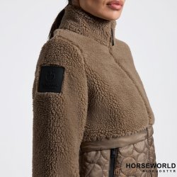 CT Teddy Bear Fleece+Nylon Zip Up Jakke - Walnut