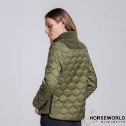 CT Teddy Bear Fleece+Nylon Zip Up Jakke - Winter Moss