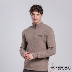CT Uld Half Zip high-neck Sweater Unisex - Espresso