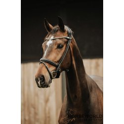 Finesse Bridles Trense Smalt Nsebnd - Sort/Sort/Slv