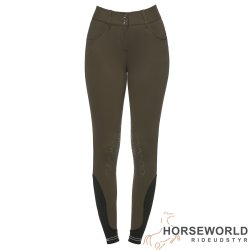 CT Piping Logo Full Grip Ridebukser - Armygrn