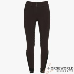 CT High Waist Full Grip Ridebukser - Mrkebrun