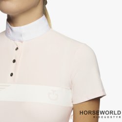 CT Racing Stripe Print Junior Stvne Polo - Lyserd