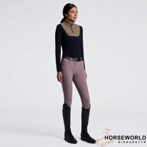 CT Jersey Fleece Insert Training Polo L/S - Black/Walnut