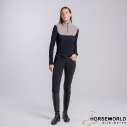 CT Jersey M. Fleece Training Polo - Sort/Cipria