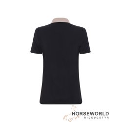 Trolle Projects Tech Piquet Polo T-Shirt - Sort/Faded Rose