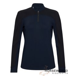 Trolle Projects T Cut Long Sleeve Polo - Navy/Sort