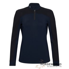 Trolle Projects T Cut Long Sleeve Polo - Navy/Sort