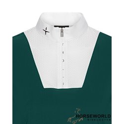 Trolle Projects Center Line Mesh Competition Polo - Spruce Green/Sort